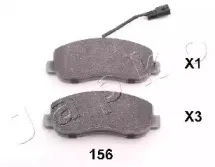 50156 JAPKO-Колодки гальмівні дискові JAPKO купить