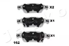 Комплект тормозных колодок, дисковый тормоз JAPKO купить