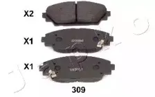 Комплект тормозных колодок, дисковый тормоз JAPKO купить