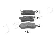 Комплект тормозных колодок, дисковый тормоз JAPKO купить
