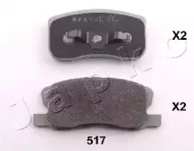 Комплект тормозных колодок, дисковый тормоз JAPKO купить