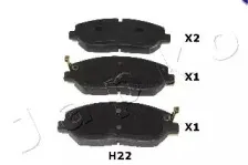 Комплект тормозных колодок, дисковый тормоз JAPKO купить