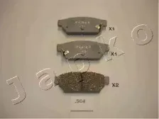 Комплект тормозных колодок, дисковый тормоз JAPKO купить