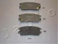 Комплект тормозных колодок, дисковый тормоз JAPKO купить