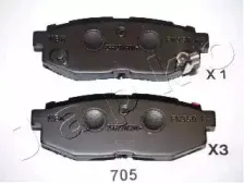 Комплект тормозных колодок, дисковый тормоз JAPKO купить