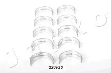 Комплект подшипников коленчатого вала JAPKO купить