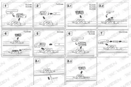 Щетка стеклоочистителя WEEN купить