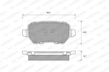Комплект тормозных колодок, дисковый тормоз WEEN купить