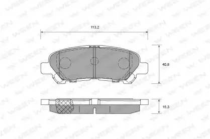 Комплект тормозных колодок, дисковый тормоз WEEN купить