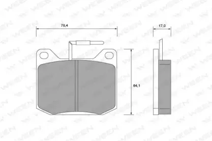 Комплект тормозных колодок, дисковый тормоз WEEN купить