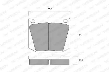 Комплект тормозных колодок, дисковый тормоз WEEN купить