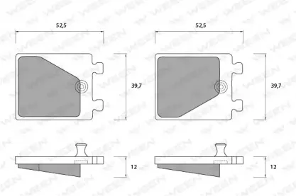 Комплект тормозных колодок, дисковый тормоз WEEN купить