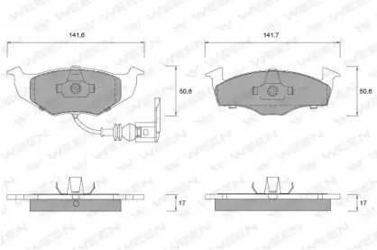 Комплект тормозных колодок, дисковый тормоз WEEN купить