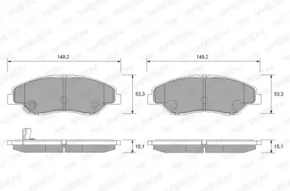 Комплект тормозных колодок, дисковый тормоз WEEN купить