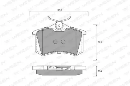 Комплект тормозных колодок, дисковый тормоз WEEN купить
