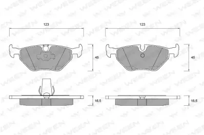 Комплект тормозных колодок, дисковый тормоз WEEN купить