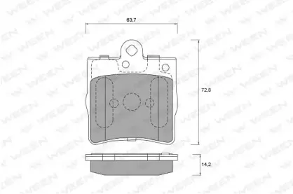 Комплект тормозных колодок, дисковый тормоз WEEN купить