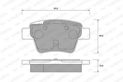 Комплект тормозных колодок, дисковый тормоз WEEN купить