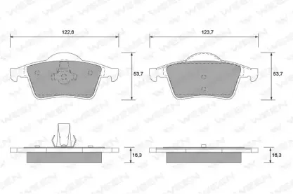 Комплект тормозных колодок, дисковый тормоз WEEN купить