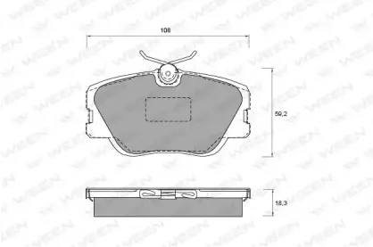 Комплект тормозных колодок, дисковый тормоз WEEN купить