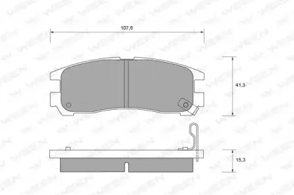 Комплект тормозных колодок, дисковый тормоз WEEN купить
