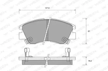 Комплект тормозных колодок, дисковый тормоз WEEN купить