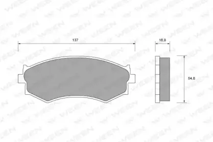 Комплект тормозных колодок, дисковый тормоз WEEN купить