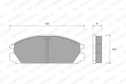 Комплект тормозных колодок, дисковый тормоз WEEN купить