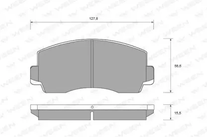 Комплект тормозных колодок, дисковый тормоз WEEN купить