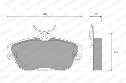Комплект тормозных колодок, дисковый тормоз WEEN купить