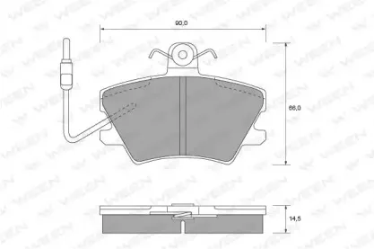 Комплект тормозных колодок, дисковый тормоз WEEN купить