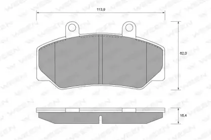 Комплект тормозных колодок, дисковый тормоз WEEN купить