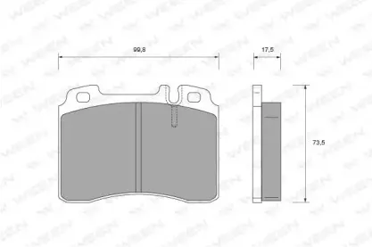 Комплект тормозных колодок, дисковый тормоз WEEN купить