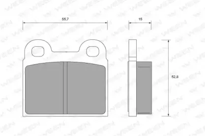 Комплект тормозных колодок, дисковый тормоз WEEN купить
