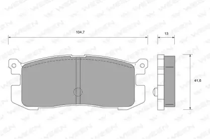 Комплект тормозных колодок, дисковый тормоз WEEN купить