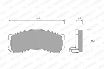 Комплект тормозных колодок, дисковый тормоз WEEN купить