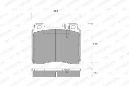 Комплект тормозных колодок, дисковый тормоз WEEN купить