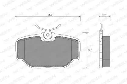 Комплект тормозных колодок, дисковый тормоз WEEN купить