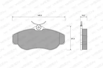 Комплект тормозных колодок, дисковый тормоз WEEN купить