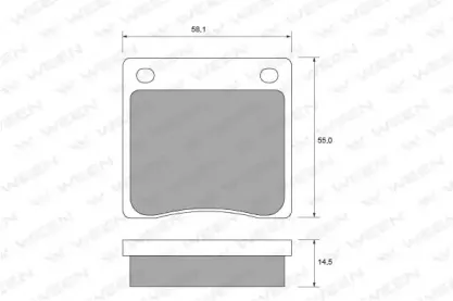 Комплект тормозных колодок, дисковый тормоз WEEN купить