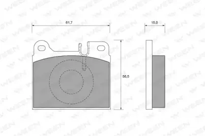 Комплект тормозных колодок, дисковый тормоз WEEN купить