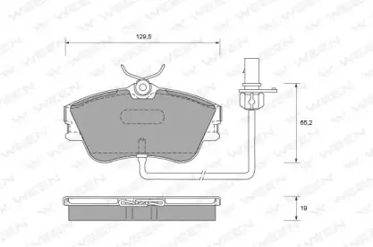 Комплект тормозных колодок, дисковый тормоз WEEN купить