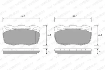 Комплект тормозных колодок, дисковый тормоз WEEN купить