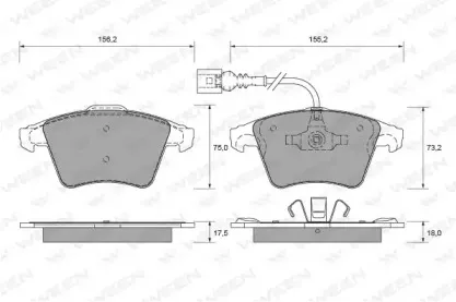 Комплект тормозных колодок, дисковый тормоз WEEN купить