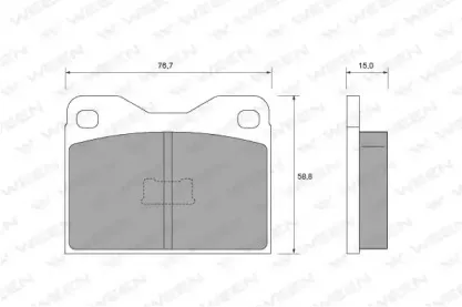Комплект тормозных колодок, дисковый тормоз WEEN купить