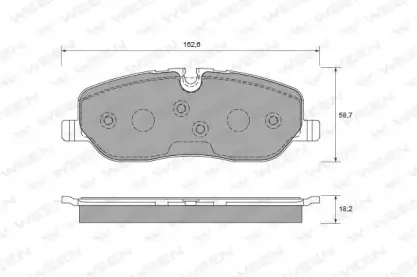Комплект тормозных колодок, дисковый тормоз WEEN купить