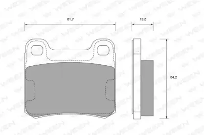 Комплект тормозных колодок, дисковый тормоз WEEN купить