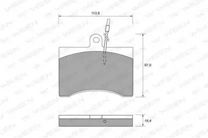 Комплект тормозных колодок, дисковый тормоз WEEN купить