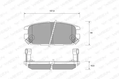 Комплект тормозных колодок, дисковый тормоз WEEN купить