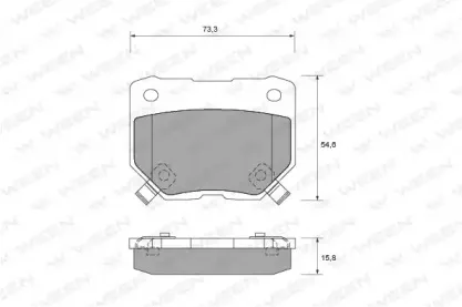 Комплект тормозных колодок, дисковый тормоз WEEN купить
